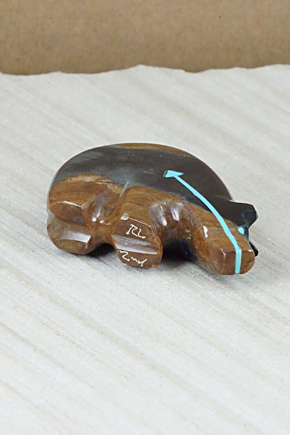 Bear Zuni Fetish Carving - Rodney Laiwakete