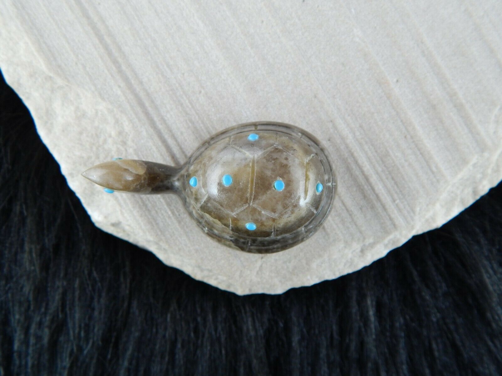 Turtle Zuni Fetish Carving - Ronnie Lunasee - High Lonesome Trading
