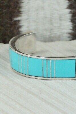 Turquoise & Sterling Silver Bracelet - Viann Haloo - High Lonesome Trading