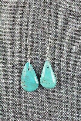 Navajo Turquoise and Sterling Silver Earrings - Native American - High Lonesome Trading