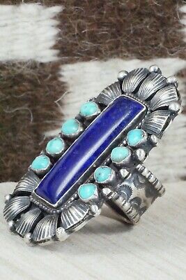 Lapis & Sterling Silver Ring - Shawn Cayatineto - Size 7.5