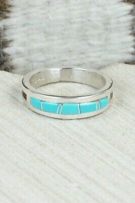 Turquoise & Sterling Silver Ring - Wilbert Muskett Jr. - Size 12.5