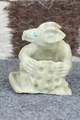 Rat Zuni Fetish Carving - Derrick Kaamasee - High Lonesome Trading
