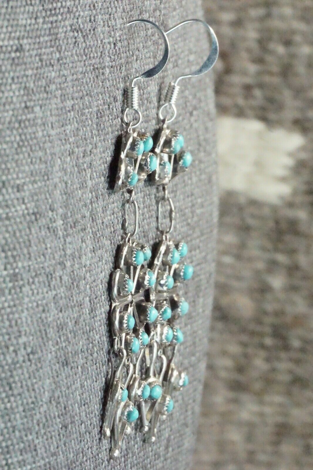 Turquoise and Sterling Silver Earrings - Waylon Johnson