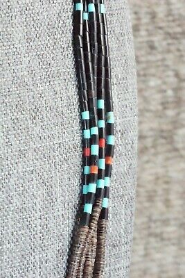 Turquoise, Coral and Shell Necklace - Esquipula Tenorio