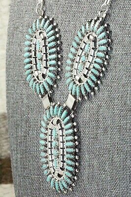Turquoise & Sterling Silver Necklace and Earrings - Nathaniel Nez
