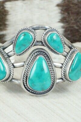 Turquoise & Sterling Silver Bracelet - Raymond Delgarito