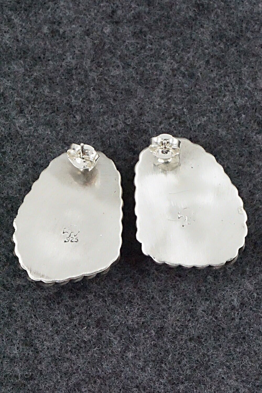 White Buffalo & Sterling Silver Earrings - Sharon McCarthy
