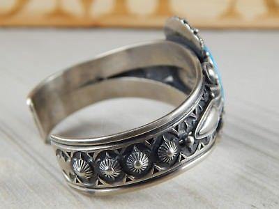 Navajo Turquoise & Sterling Silver Bracelet - Derrick Gordon - High Lonesome Trading