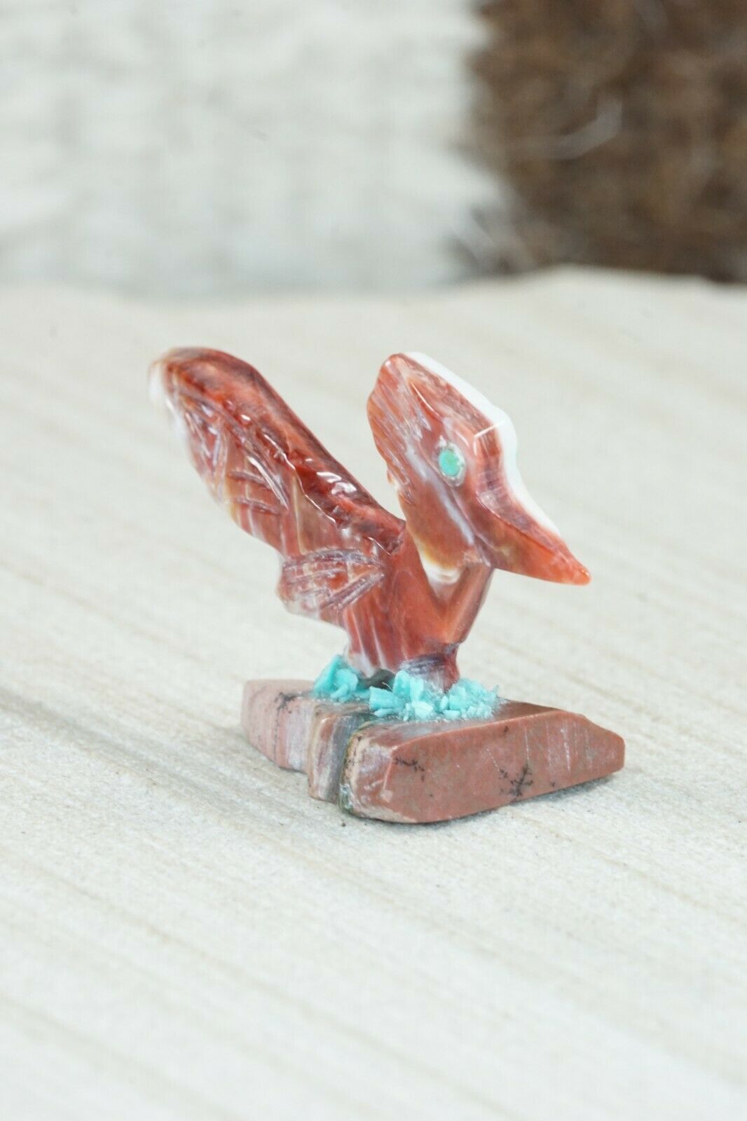 Road Runner Zuni Fetish Carving - Gloria Chattin