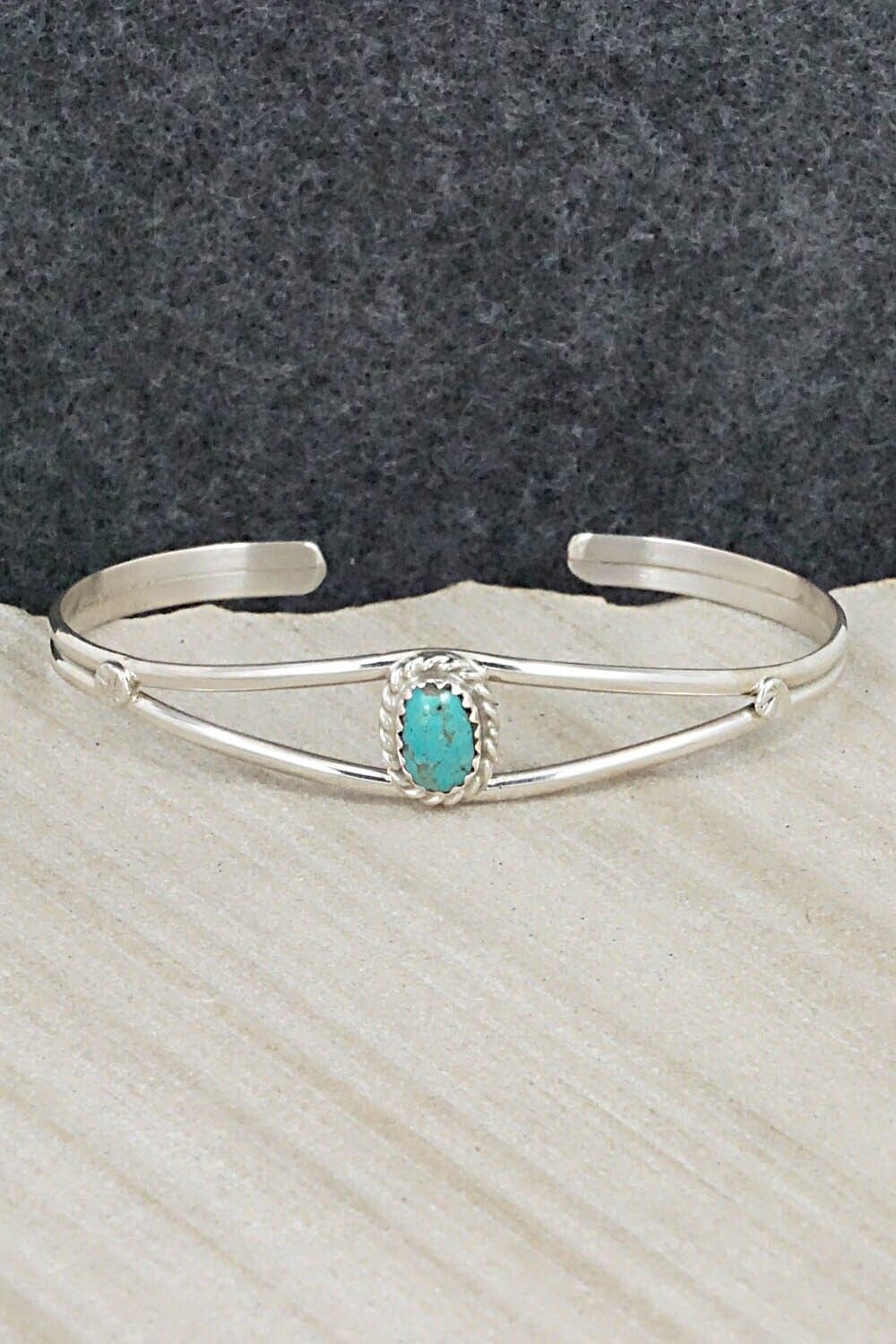 Turquoise & Sterling Silver Bracelet - Elton Cadman