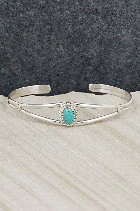 Turquoise & Sterling Silver Bracelet - Elton Cadman