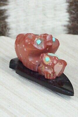 Bear Zuni Fetish Carving - Della Haloo - High Lonesome Trading