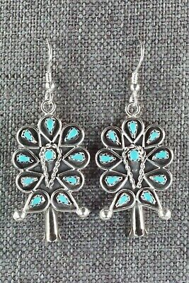 Turquoise & Sterling Silver Earrings - Tricia Leekity