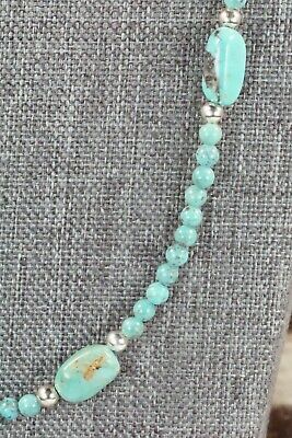 Turquoise & Sterling Silver Necklace - Navajo