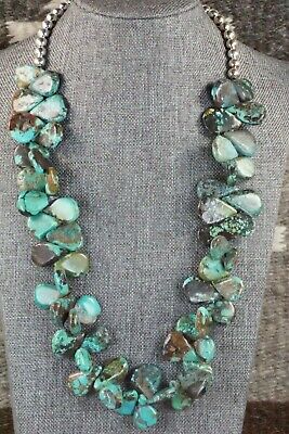 Turquoise & Sterling Silver Necklace - Navajo