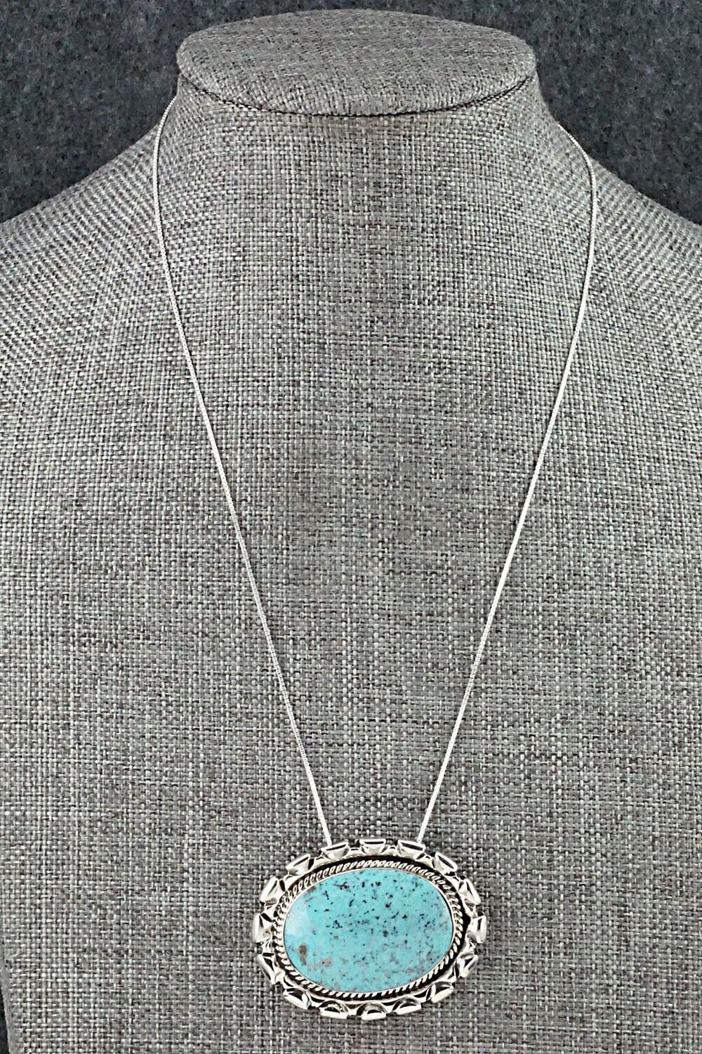 Turquoise & Sterling Silver Necklace - Jimson Belin