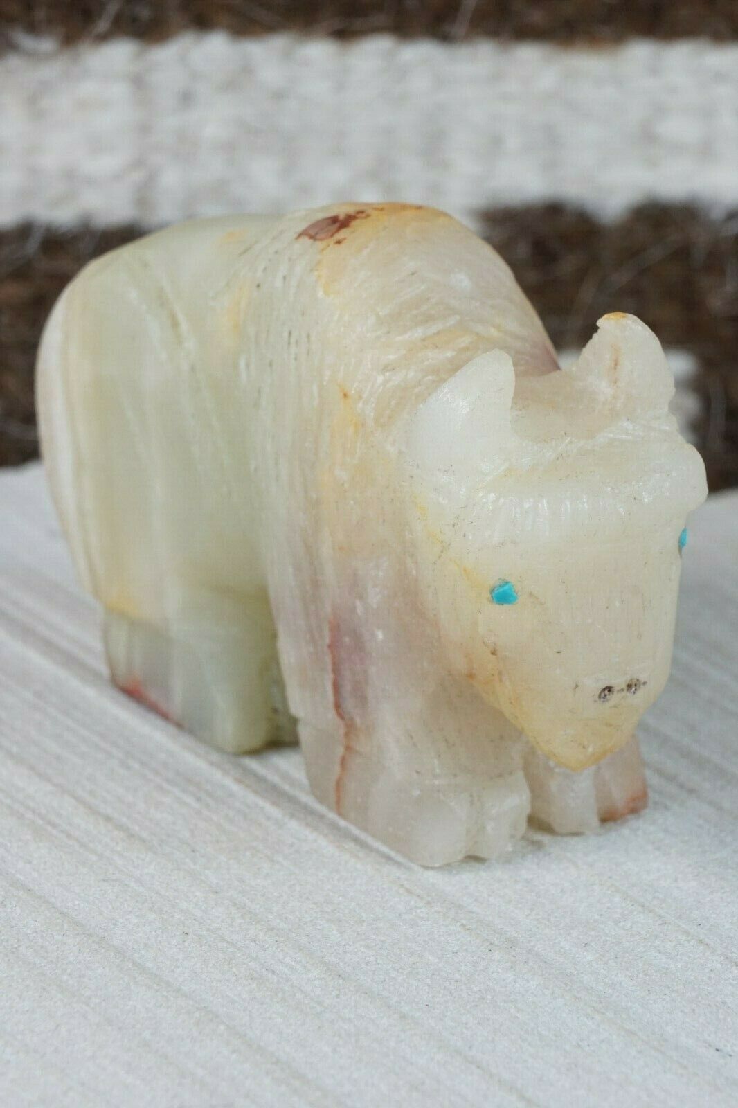 Buffalo Zuni Fetish Carving - Jon Quam - High Lonesome Trading