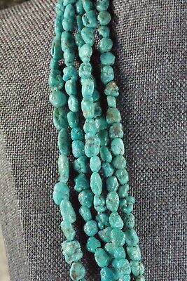 Navajo 5 Strand Turquoise Necklace - Native American