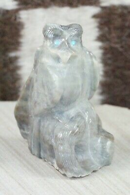 Owl Zuni Fetish Carving - Derrick Kaamasee