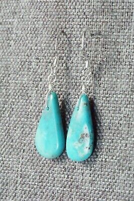 Turquoise & Sterling Silver Earrings - Navajo