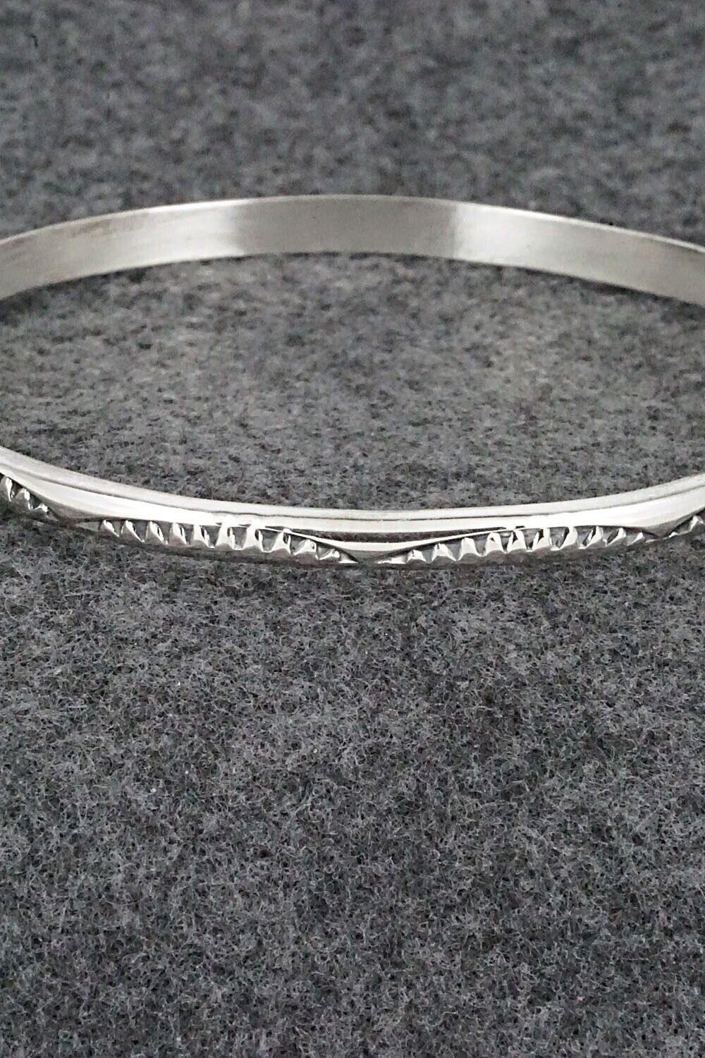 Sterling Silver Bangle Bracelet - Elaine Tahe
