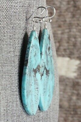 Turquoise & Sterling Silver Earrings - Ella Mae Garcia