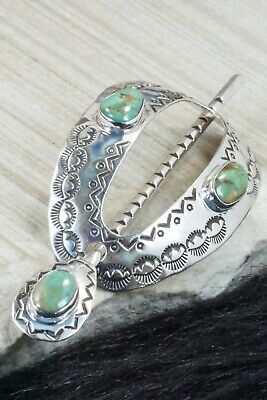 Royston Turquoise & Sterling Silver Hair Barrette - Michael Thompson