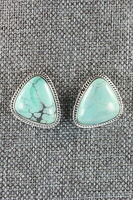 Turquoise & Sterling Silver Earrings - Judy Largo - Navajo