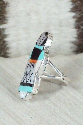 Corn Maiden & Sterling Silver Ring - Joyce Waseta - Size 7.5 - High Lonesome Trading