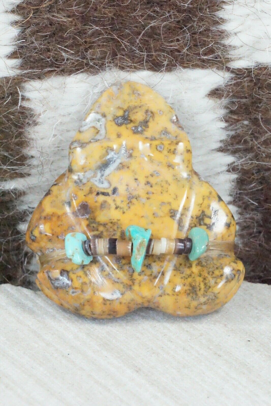 Frog Zuni Fetish Carving - Daisy Natewa - High Lonesome Trading