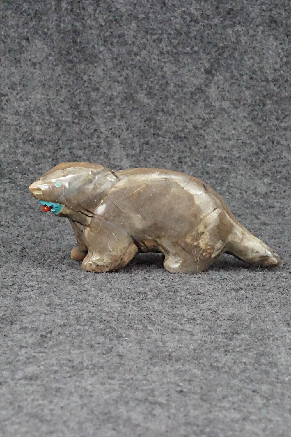 Wolverine Zuni Fetish Carving - Enrike Leekya