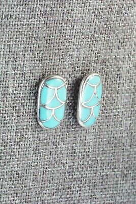 Turquoise & Sterling Silver Earrings - Orena Leekya