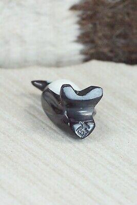 Penguin Zuni Fetish Carving - Calvert Bowannie - High Lonesome Trading
