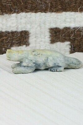 Wolf Zuni Fetish Carving - Herbert Him Jr - High Lonesome Trading