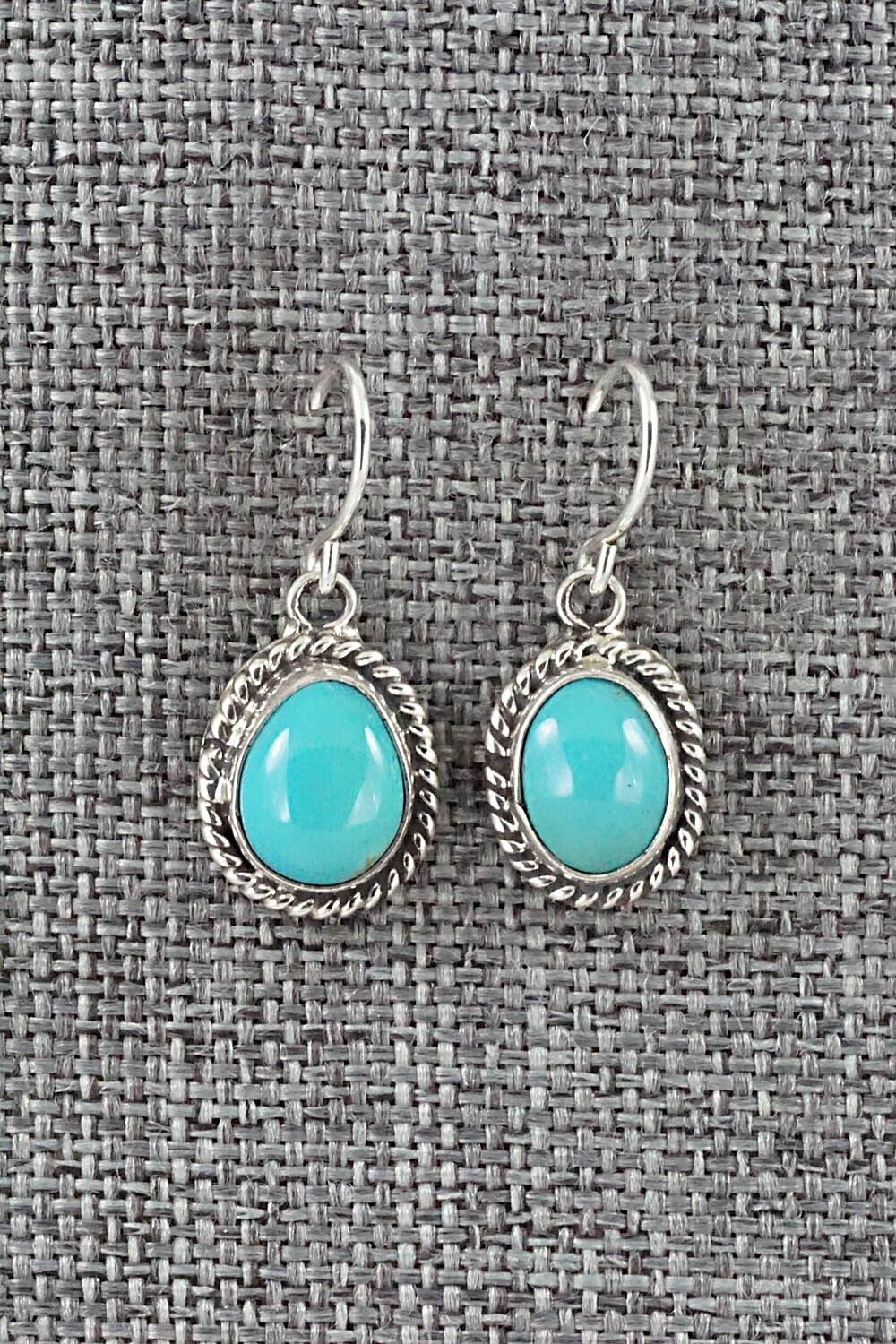 Turquoise & Sterling Silver Earrings - Rosemary Saunders