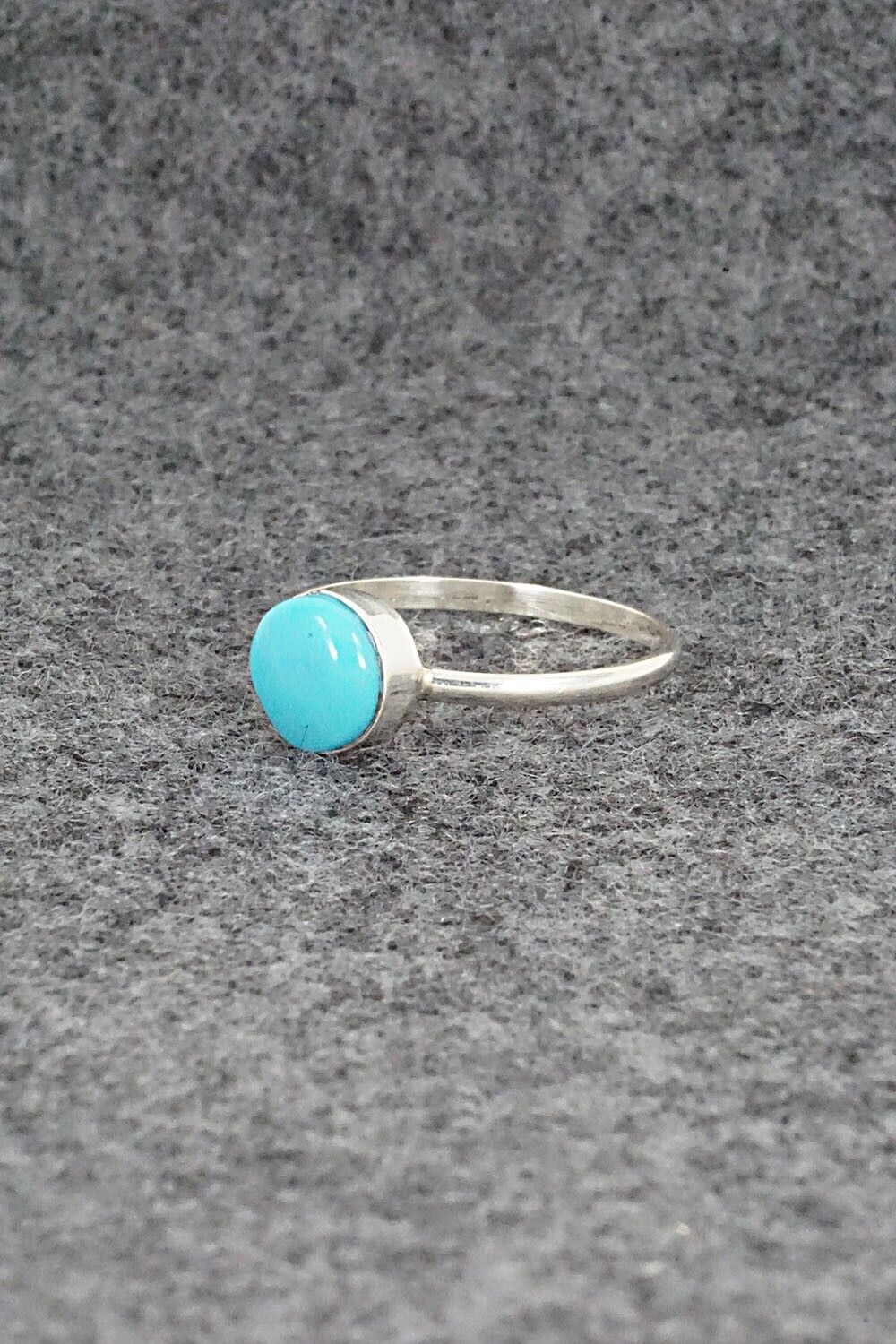 Turquoise & Sterling Silver Ring - Trista Slow - Size 6.5