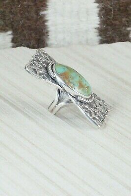 Turquoise and Sterling Silver Ring - Virgil Reader Size 8.5
