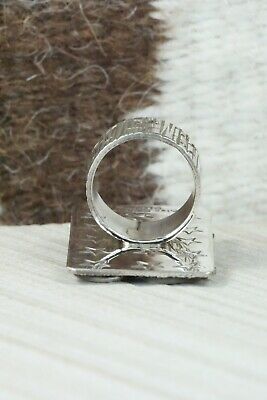 Turquoise & Sterling Silver Ring - Alex Sanchez - Size 4.5