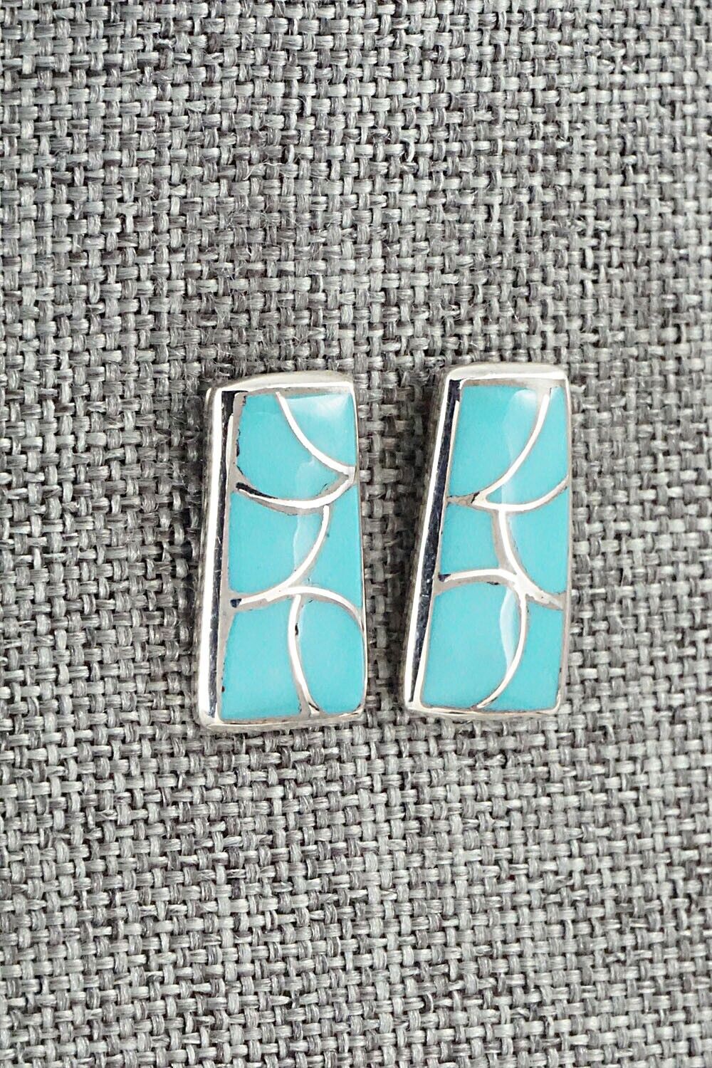 Turquoise & Sterling Silver Earrings - Orena Leekya