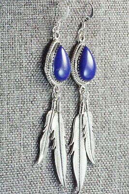 Lapis & Sterling Silver Earrings - Harris Largo