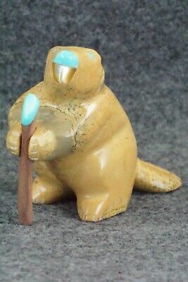 Beaver Zuni Fetish Carving - Enrike Leekya