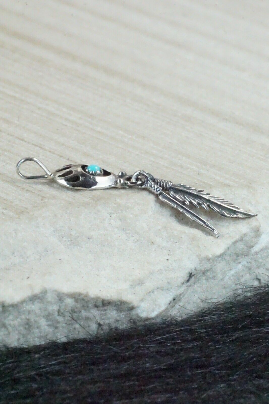 Turquoise & Sterling Silver Pendant - Annie Spencer