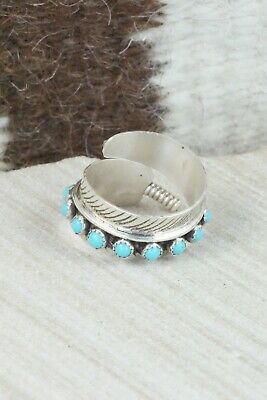 Turquoise & Sterling Silver Ring - Aaron Davis - Size 7