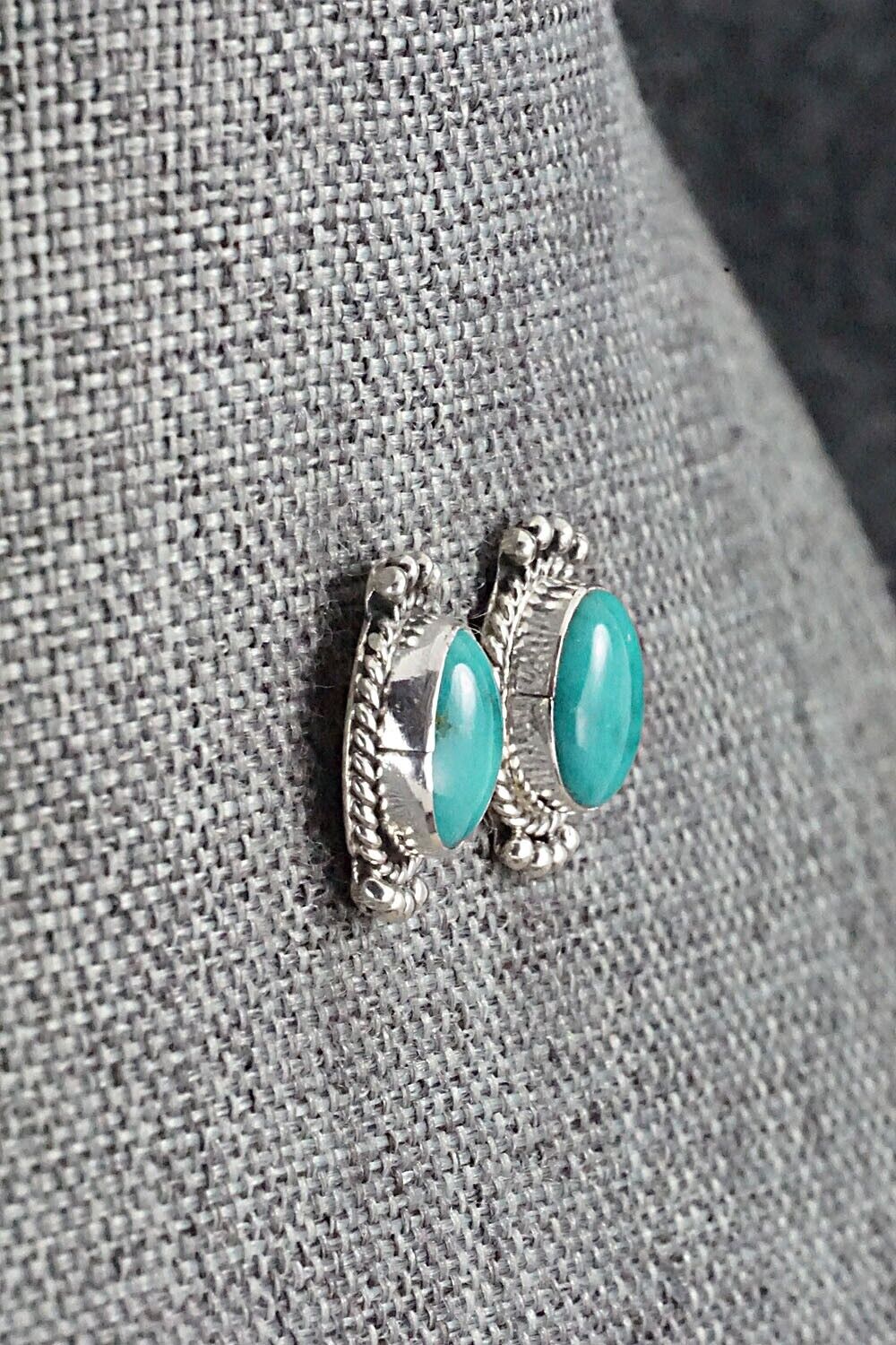 Turquoise & Sterling Silver Earrings - Jan Mariano