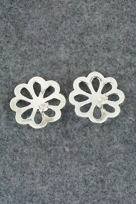 Coral & Sterling Silver Earrings - Mildred Parkhurst