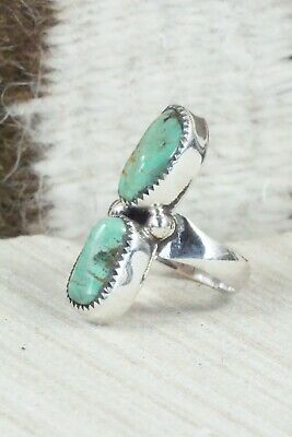 Turquoise and Sterling Silver Ring - Pricilla Reeder - Size 7.75