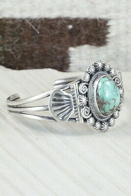 Navajo Turquoise & Sterling Silver Bracelet - Leon Martinez