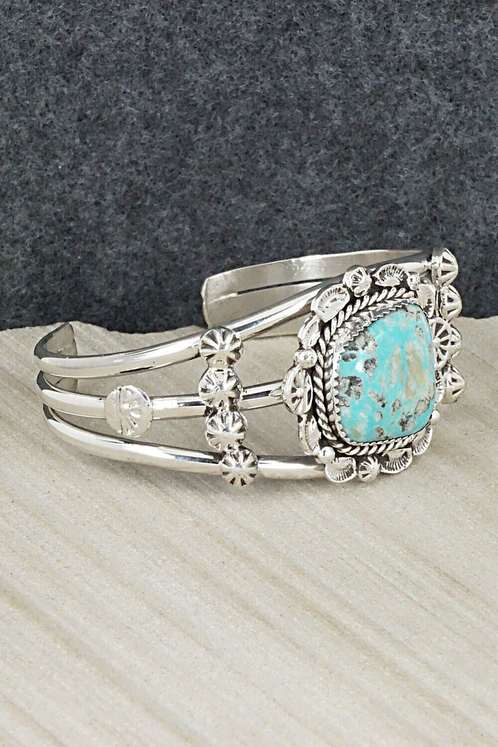 Turquoise & Sterling Silver Bracelet - Jimmy Garcia Jr.