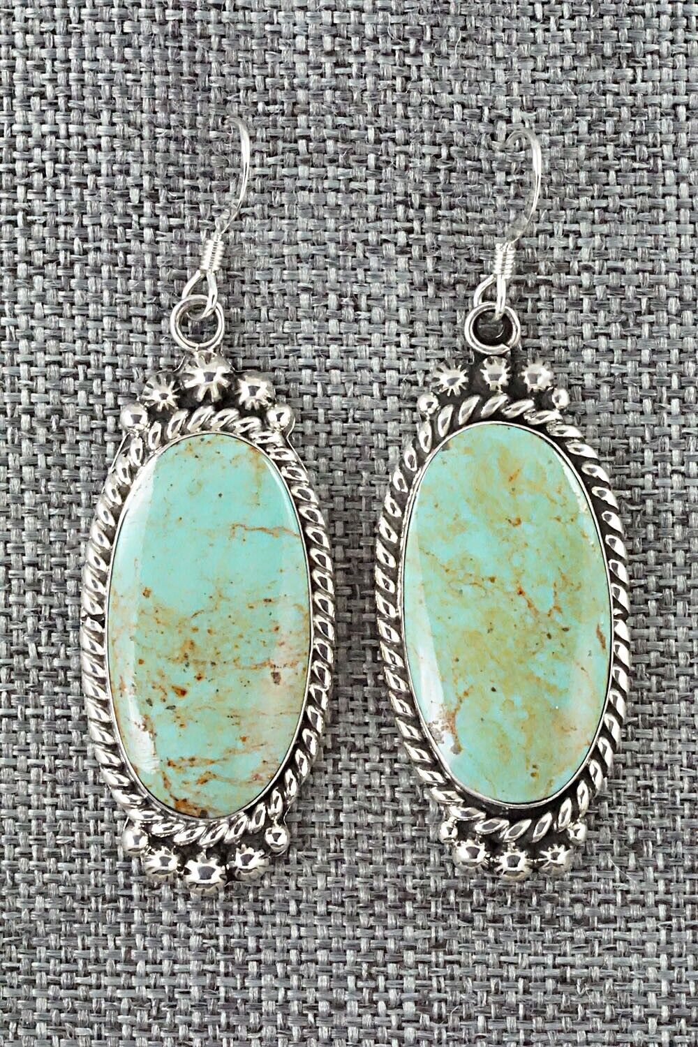 Turquoise & Sterling Silver Earrings - Gregg Yazzie